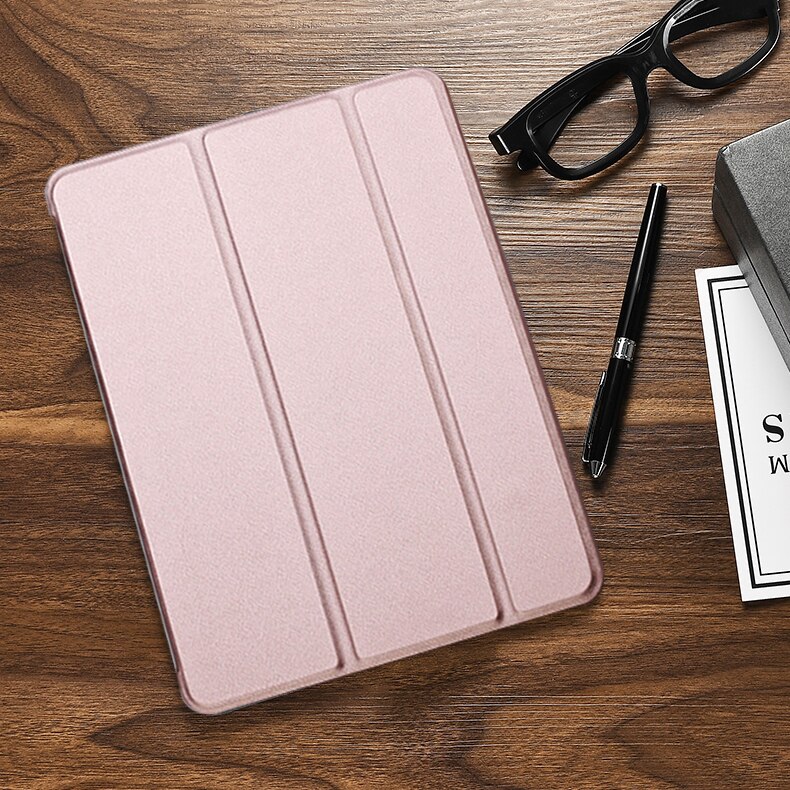 Protectores para Tablet  para Apple  iPad Mini 5 Funda flip cover tri-fold Rosa / Cobre